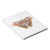 Schmetterlingstierinsekt abgeschieden notizblock (angewinkelt)