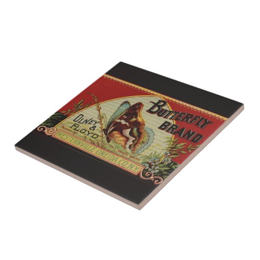 Schmetterlingstitel Fliese (Seite)