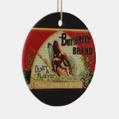 Schmetterlingstitel Keramikornament (Rechts)