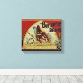 Schmetterlingstitel Leinwanddruck (Insitu (Holzboden))