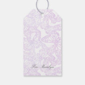 Schmetterlingstraum (Lavendel) Geschenkanhänger (Rückseite)