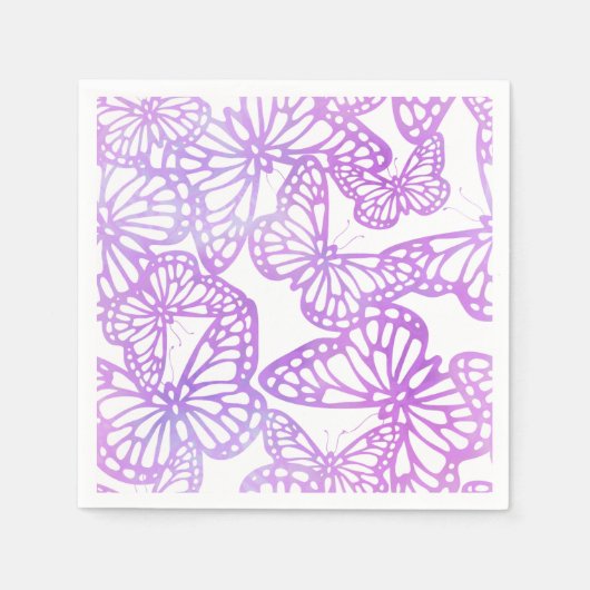 Schmetterlingstraum (Lavendel) Serviette (Vorderseite)