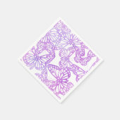 Schmetterlingstraum (Lavendel) Serviette (Ecke)