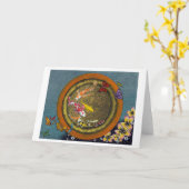 Schmetterlingstraum VI (I Ching Fish Pot) Karte (Gelbe Blume)