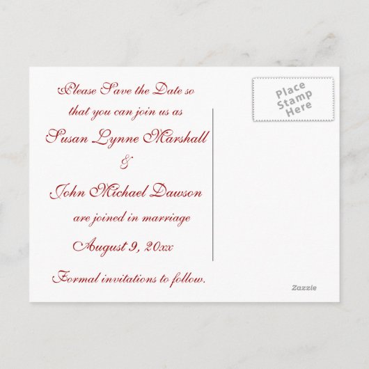 Schmetterlingsträume Ankündigungspostkarte (Rückseite)