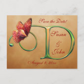 Schmetterlingsträume Ankündigungspostkarte (Vorderseite)