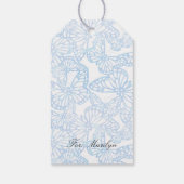 Schmetterlingsträume (blau) geschenkanhänger (Rückseite)