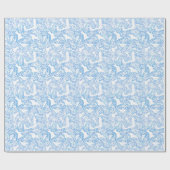 Schmetterlingsträume (blau) geschenkpapier (Flach)