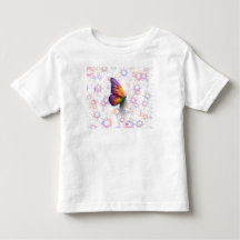 Schmetterlingsträume & funkelnde Sterne T-Shirt fü