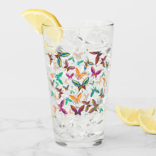 Schmetterlingsträume Glas (Vorderseite Ice)