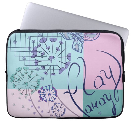 Schmetterlingsträume Laptopschutzhülle (Vorderseite)