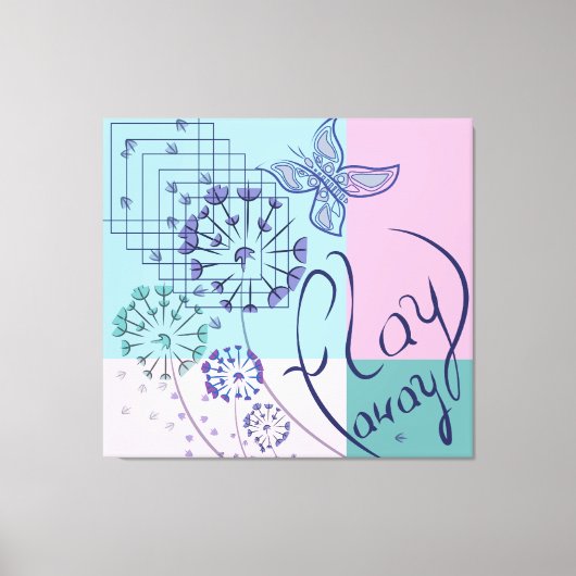 Schmetterlingsträume Leinwanddruck (Vorderseite)