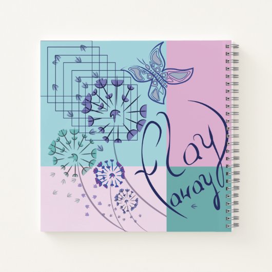 Schmetterlingsträume Notizblock (Rückseite)