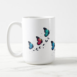 Schmetterlingsträume Pastellflügel Ein sanfter Auf Kaffeetasse