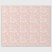 Schmetterlingsträume (Peach) Geschenkpapier (Flach)
