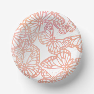 Schmetterlingsträume (Peach) Pappteller