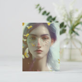 Schmetterlingsträume Postkarte (Stehend Vorderseite)