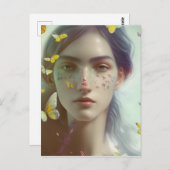 Schmetterlingsträume Postkarte (Vorne/Hinten)