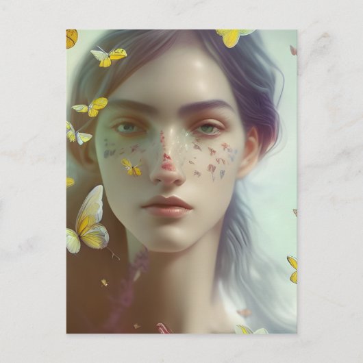Schmetterlingsträume Postkarte (Vorderseite)