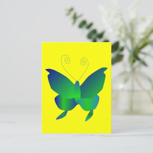 Schmetterlingsträume Postkarte (Stehend Vorderseite)