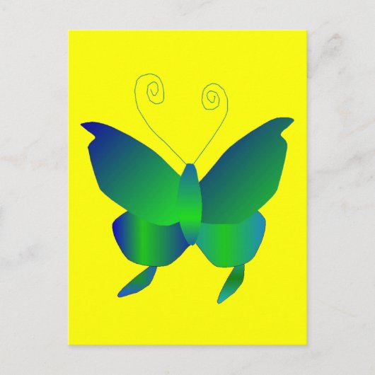 Schmetterlingsträume Postkarte (Vorderseite)