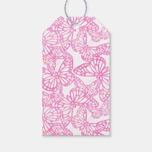 Schmetterlingsträume (Rosa) Geschenkanhänger