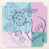 Schmetterlingsträume Untersetzer (Vorderseite)