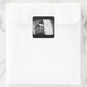 Schmetterlingsüberquerung Quadratischer Aufkleber (Tasche)