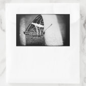 Schmetterlingsüberquerung Rechteckiger Aufkleber (Tasche)