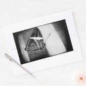 Schmetterlingsüberquerung Rechteckiger Aufkleber (Umschlag)