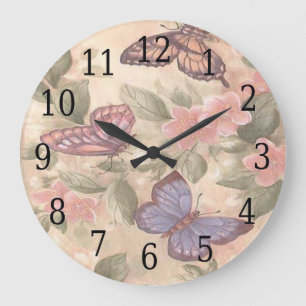 Schmetterlingsuhr Große Wanduhr