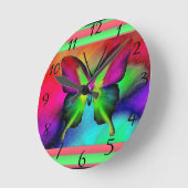 Schmetterlingsuhr Runde Wanduhr (Winkel)