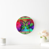 Schmetterlingsuhr Runde Wanduhr (Zuhause)