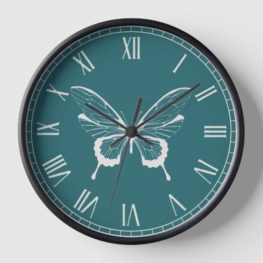Schmetterlingsuhr Uhr (Vorderseite)