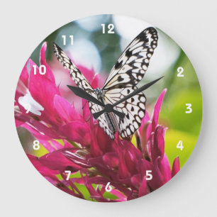 Schmetterlingsuhren Große Wanduhr