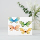 Schmetterlingsvektordesign Postkarte (Stehend Vorderseite)