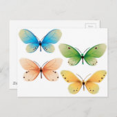 Schmetterlingsvektordesign Postkarte (Vorne/Hinten)