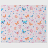 Schmetterlingsverpackungspapier Geschenkpapier (Flach)
