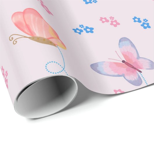 Schmetterlingsverpackungspapier Geschenkpapier (Rolleneckpunkt)
