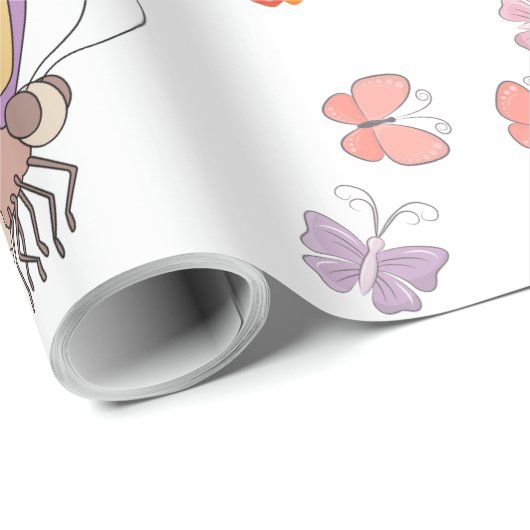 Schmetterlingsverpackungspapier Geschenkpapier (Rolleneckpunkt)