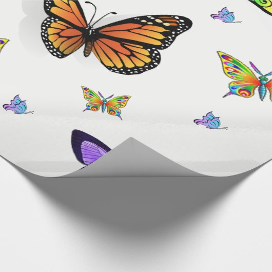 Schmetterlingsverpackungspapier Geschenkpapier (Ecke)