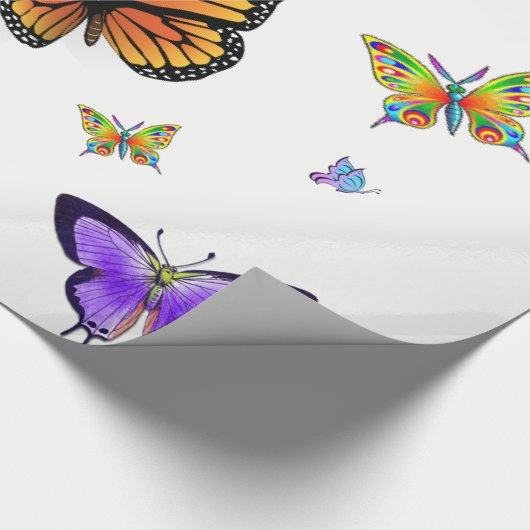 Schmetterlingsverpackungspapier Geschenkpapier (Ecke)