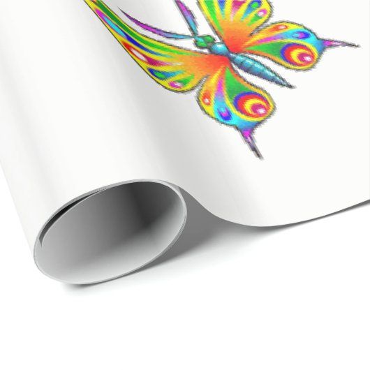 Schmetterlingsverpackungspapier Geschenkpapier (Rolleneckpunkt)