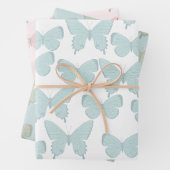 Schmetterlingsverpackungspapier Geschenkpapier Set (Beispiel)