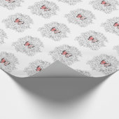 Schmetterlingsverpackungspapier mit Rose Geschenkpapier (Ecke)