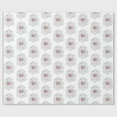 Schmetterlingsverpackungspapier mit Rose Geschenkpapier (Flach)