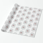 Schmetterlingsverpackungspapier mit Rose Geschenkpapier (Ungerollt)