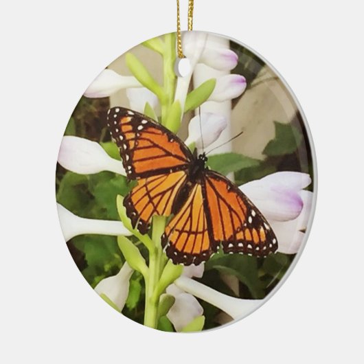 Schmetterlingsverzierung Keramikornament (Links)