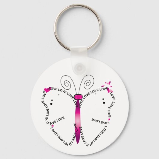 Schmetterlingsvirtuose Schlüsselanhänger (Vorderseite)