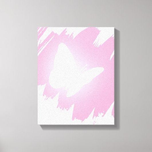 Schmetterlingswandkunst - gewickelte Leinwand (Vorderseite)